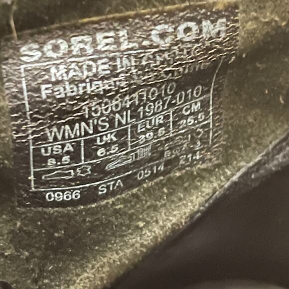 SOREL Joan of Arctic Wedge Mid Boot Nori Green 8.5 - Picture 12 of 12